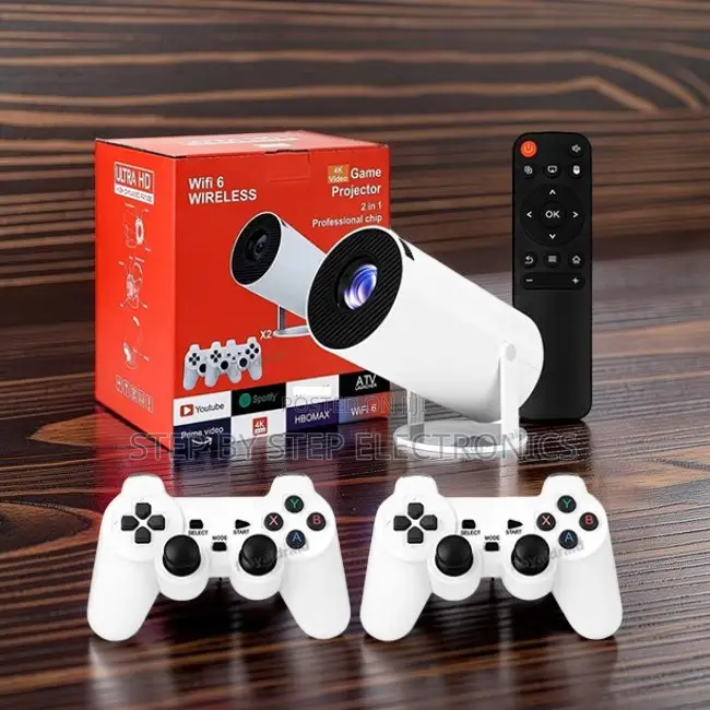 Modern Stylish HY300 Pro+ 2 in 1 3D Game Gaming Android Projector