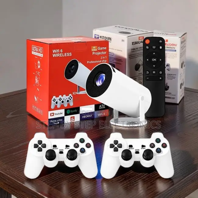 Sleek Compact HY300 Pro+ 2 in 1 3D Game Gaming Android Projector