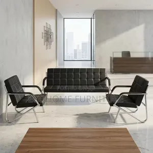 Reception Sofa Set 3 Seater With 2 Visitor Chairs
