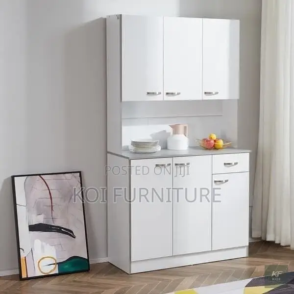 White Kitchen Storage Unit Cabinet