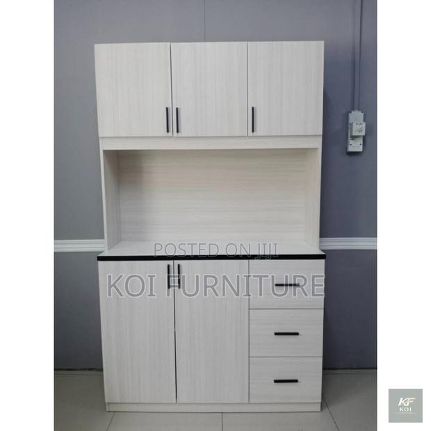 White Kitchen Storage Unit Cabinet - thumbnail 3
