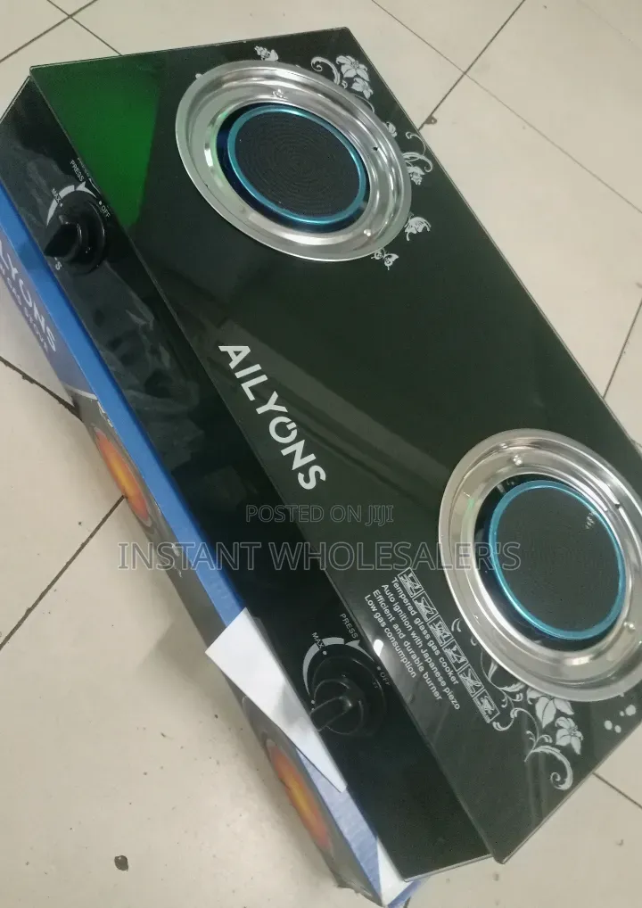 Glass Top 2 Burner Gas Cooker