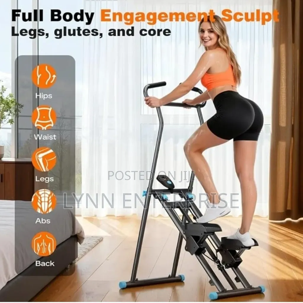 Stair Stepper Climber Stride Machine for Home Gym With Adjustable