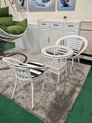 Rattan Egg Swing and Balcony Set