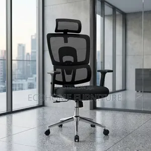 Office Chair Mesh High Back With Adjustable Arms