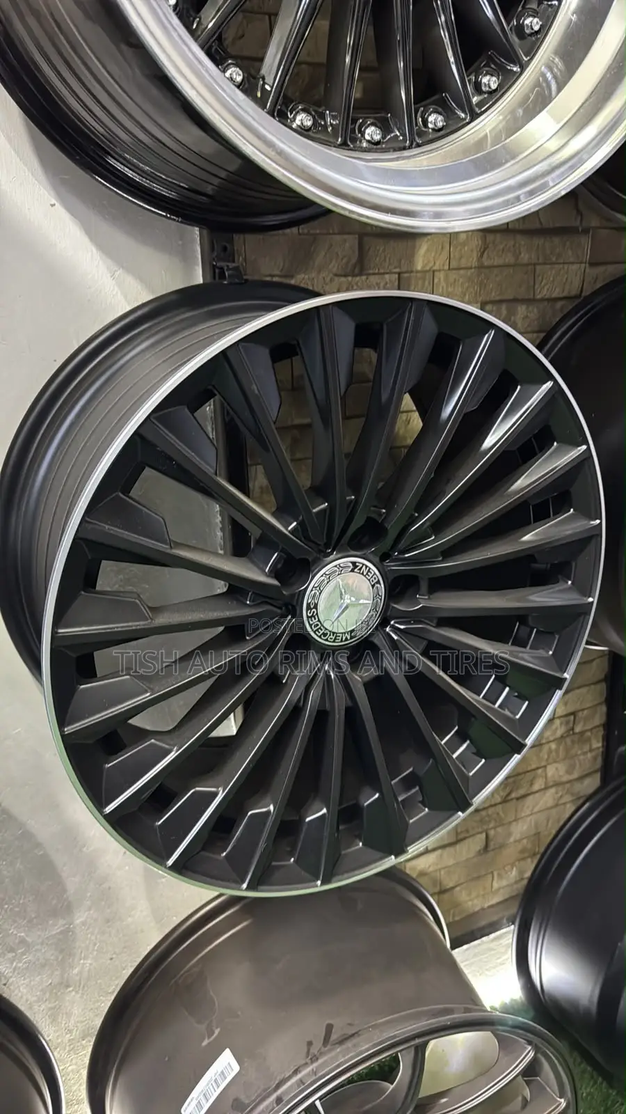 Multi Spokes Bkack 17 Inch Mercedes Benz Rims Set