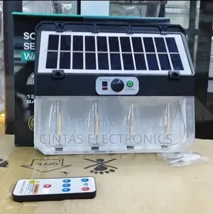 4 Bulb Solar Motion Sensor Wall Light