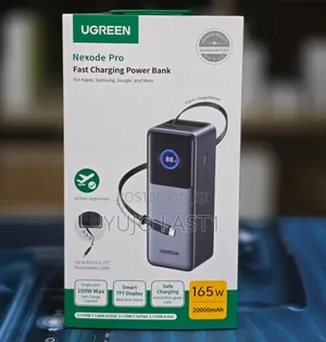 Ugreen Nexode Power Bank PB726 20,000mAh, 165W With Retractable Cable