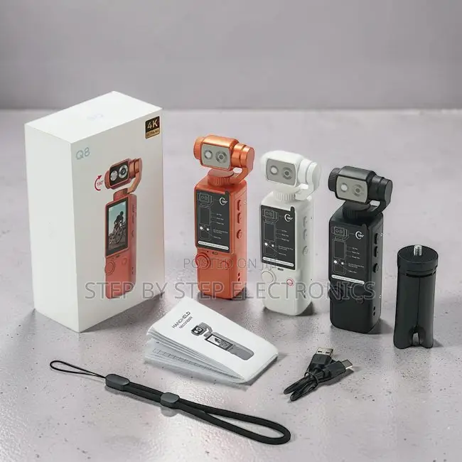 Handheld Portable Q6,Q7,Q8 Rotating Video Recording Action Cameras