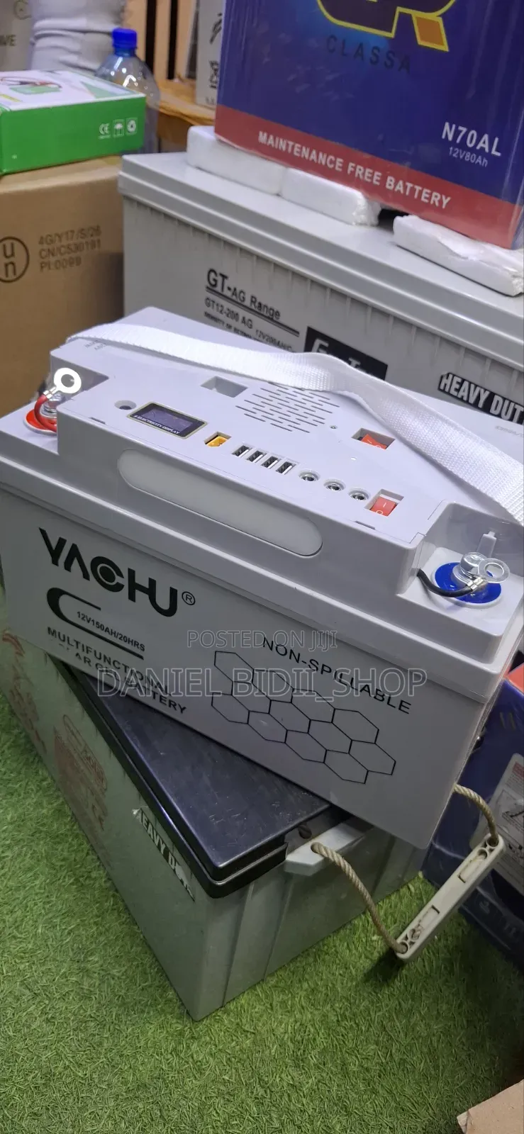Yachu Multifunctional Backup Battery With Inbuilt Inverter USB 150ah