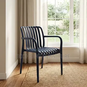 Outdoor Chair Plastic Slatted With Armrests
