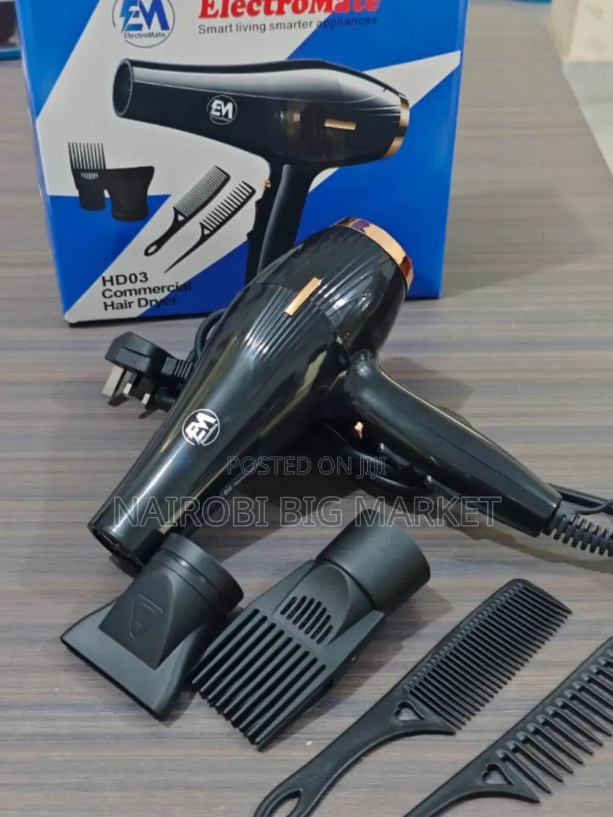 Electromate Commercial Hair Dryer With Accessories