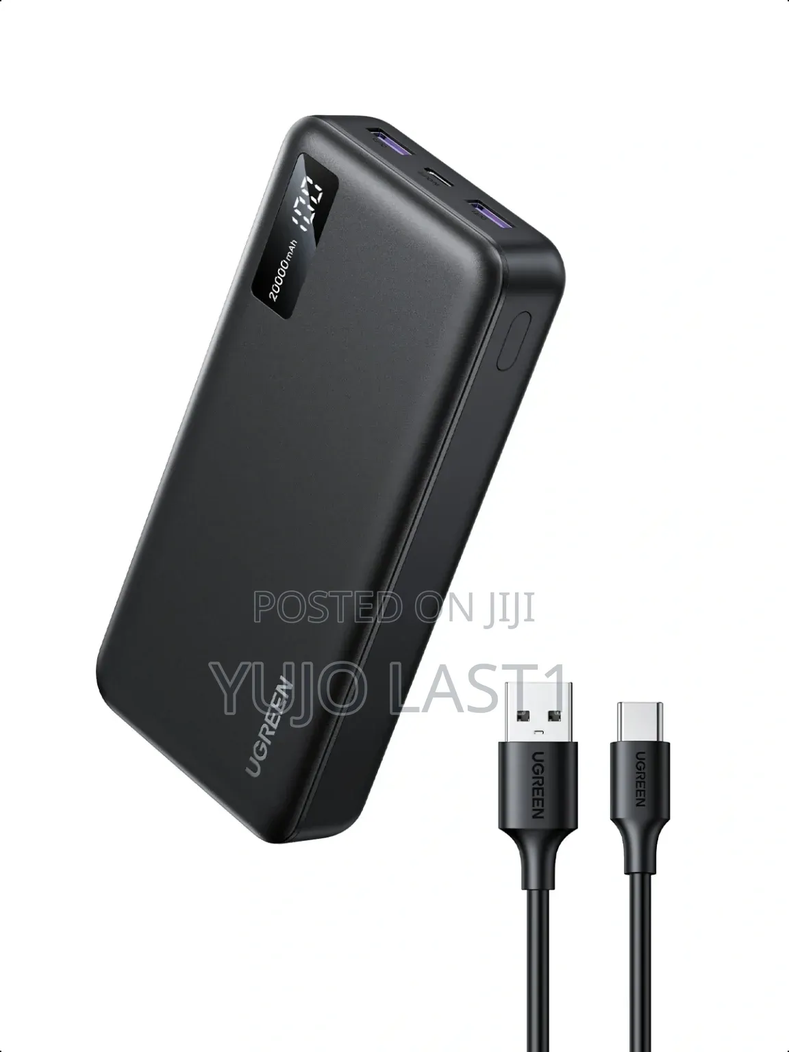 UGREEN 20000mAh 20W Two-Way Fast Charging Power Bank – PB312