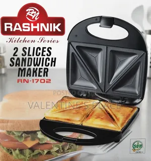 Crispy, Golden Delicious! Rashnik 2 Slices Sandwich Maker (RN-1702)
