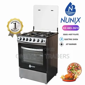 60×65 3+1 Freestanding Cooker With Electric Oven and Jet Valve