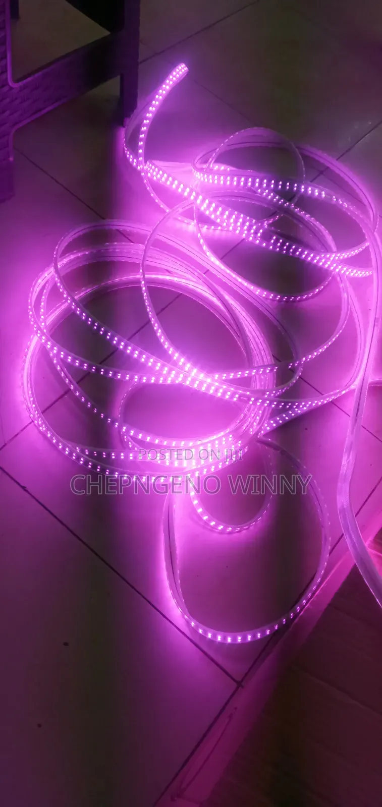 Pink Strip Lights in Metres