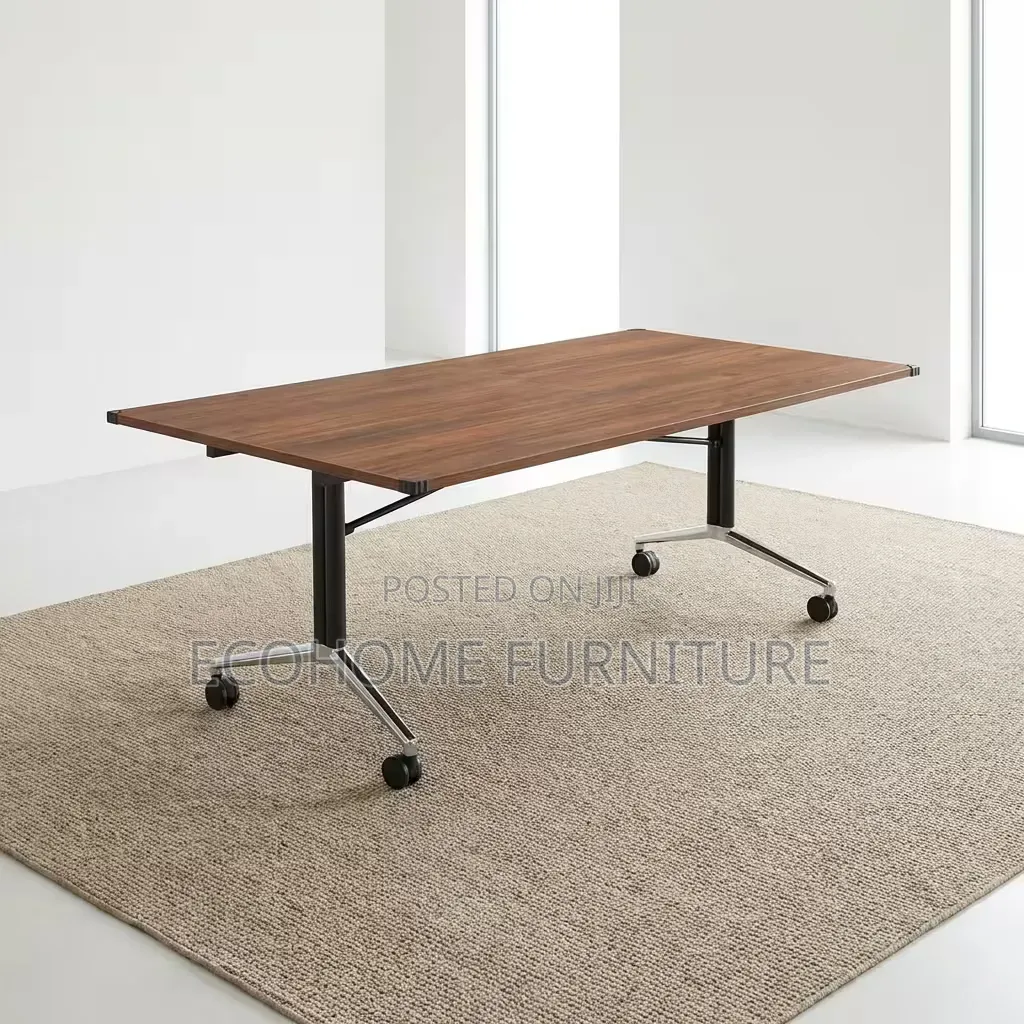 Folding Table Training Conference With Lockable Casters