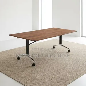 Folding Table Training Conference With Lockable Casters