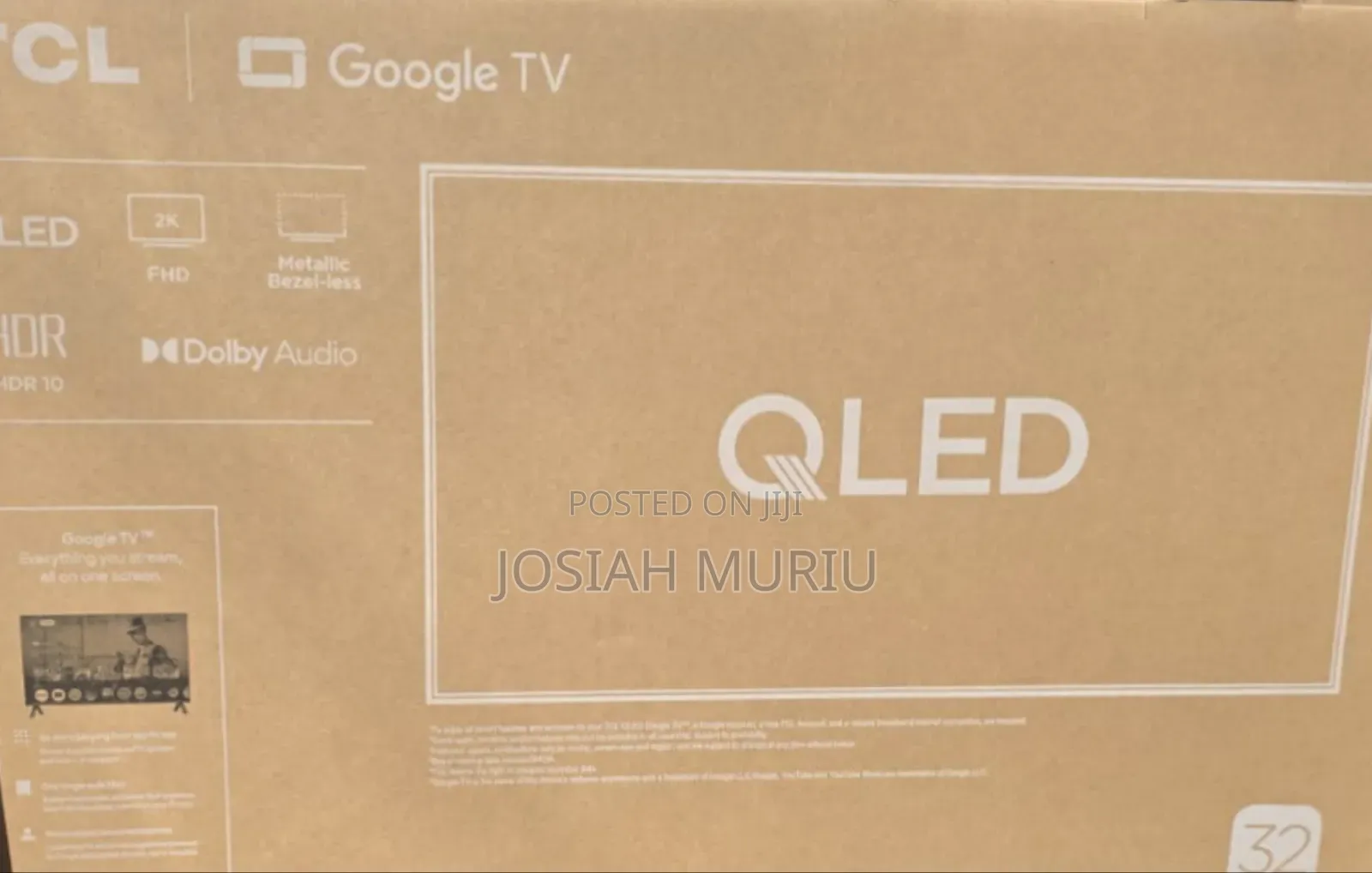 TCL 32 Inch Smart QLED Google TV With Bluetooth