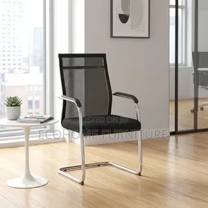 Visitor Chair Mesh Back With Chrome Frame Armrests