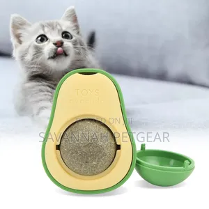 Catnip Ball, Rotatable Avocado Shape Cat Lick Ball Toy for Indoor
