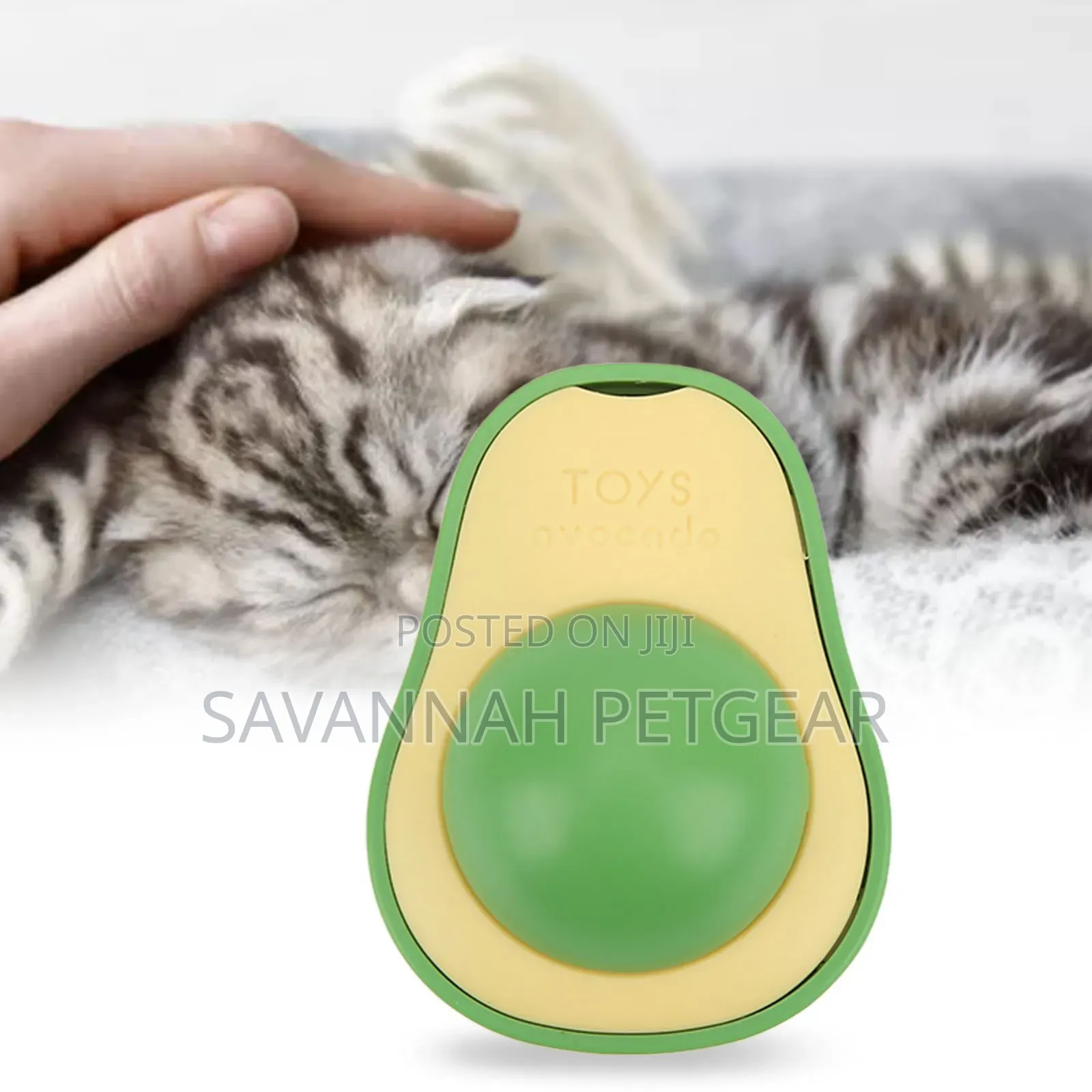 Catnip Ball, Rotatable Avocado Shape Cat Lick Ball Toy for Indoor