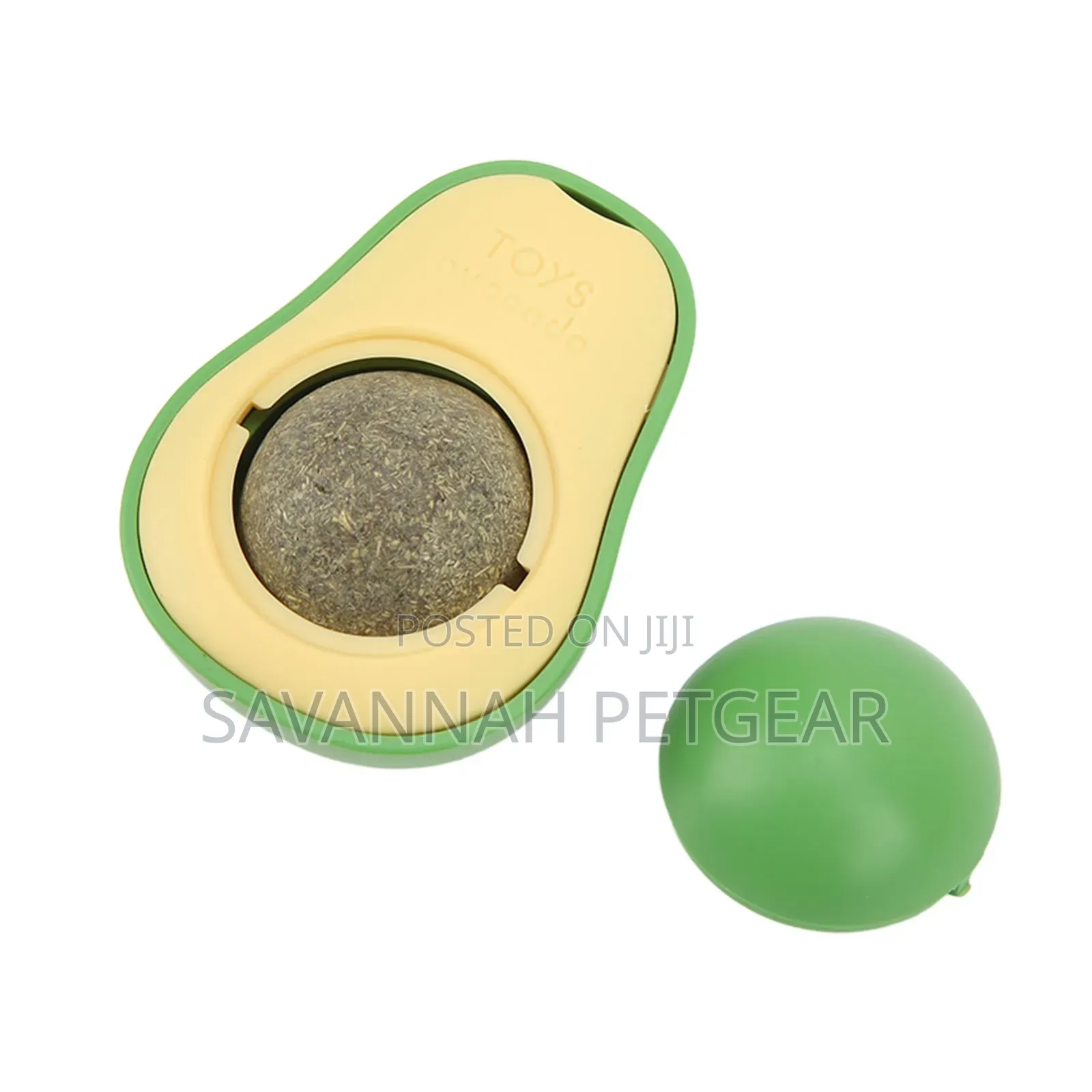 Catnip Ball, Rotatable Avocado Shape Cat Lick Ball Toy for Indoor