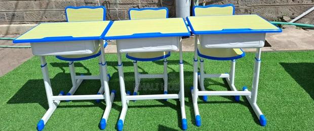 Modern School Locker Desk Chair Set - thumbnail 2