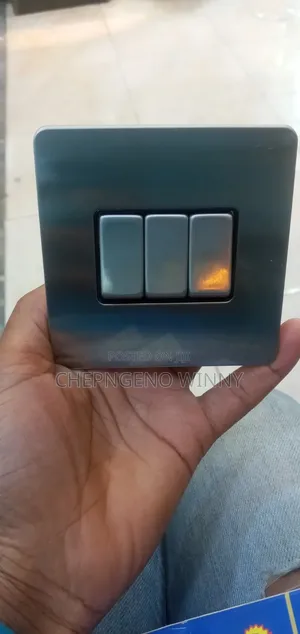 3 Gang Switch Silver Colour