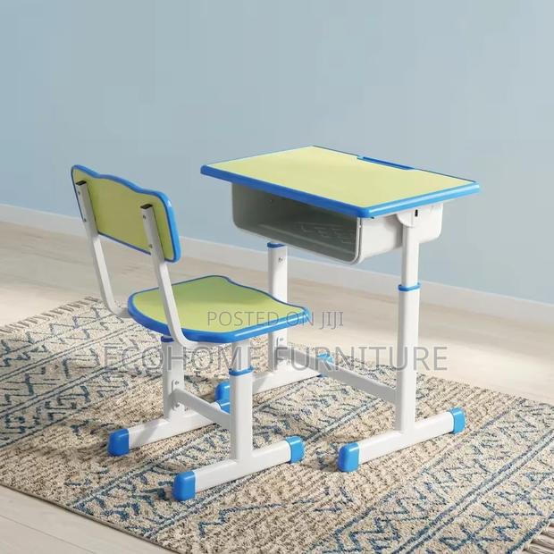 School Desk and Chair Adjustable Student Study Set - thumbnail 2