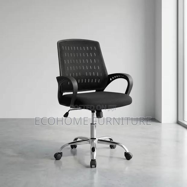 Ergonomic Office Chair Mesh Adjustable With Armrests - thumbnail 2