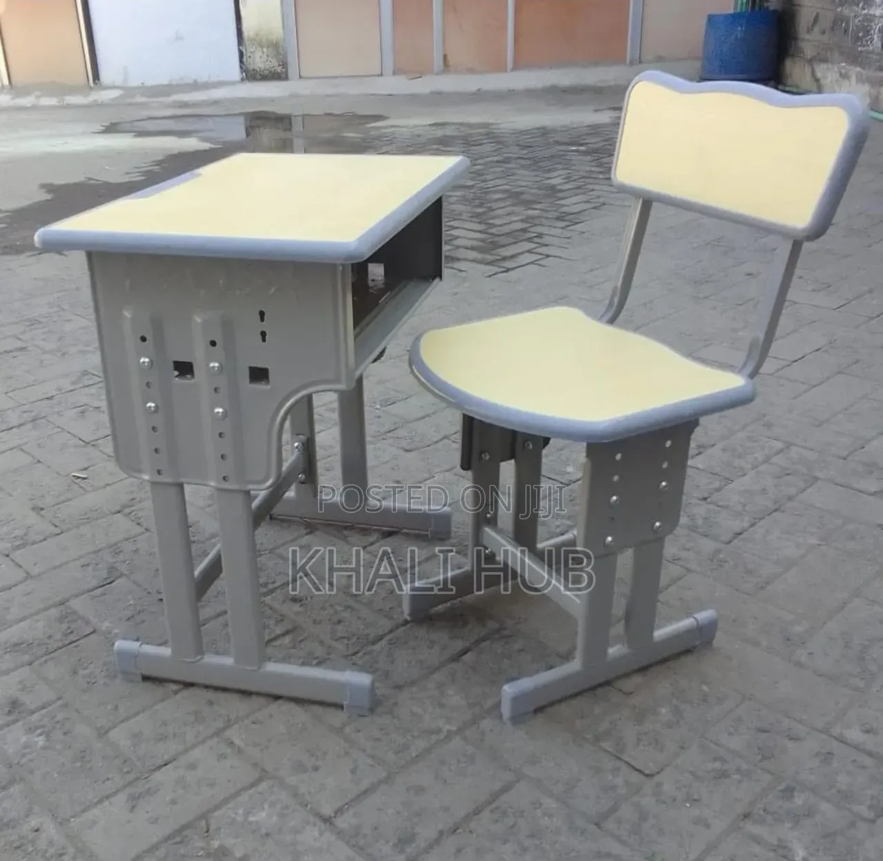 Adjustable School Desk Locker With Chair | Modern Student Study Desk