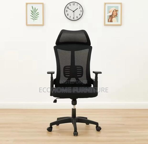 High Back Office Chair Ergonomic With Adjustable Arms