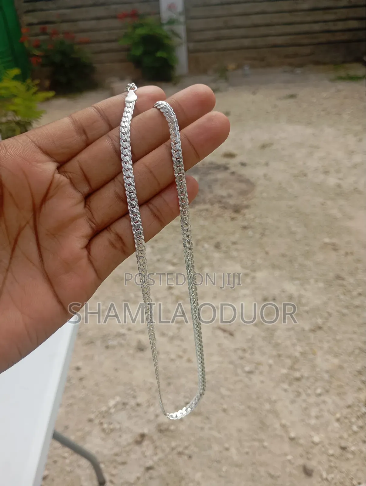 Silver Necklace and Bracelet