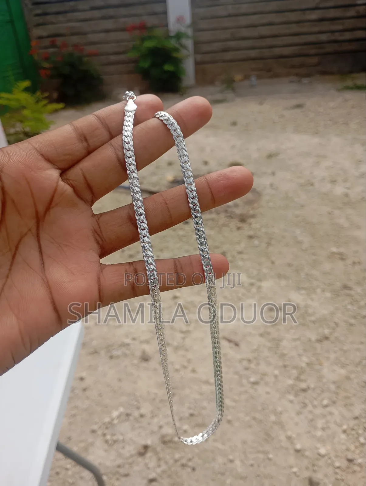 Silver Necklace and Bracelet