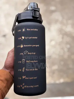 3 in 1 Black Water Bottle