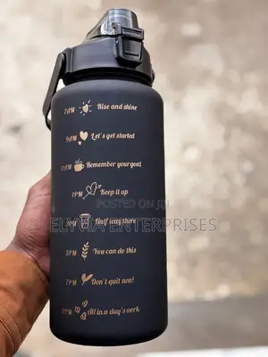 3 in 1 Black Water Bottle