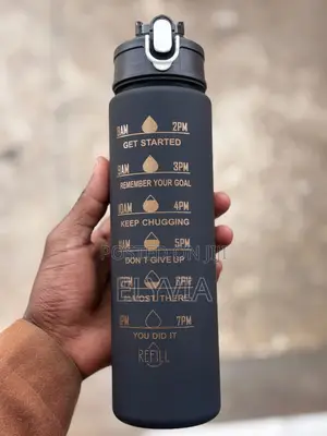 3 in 1 Black Water Bottle