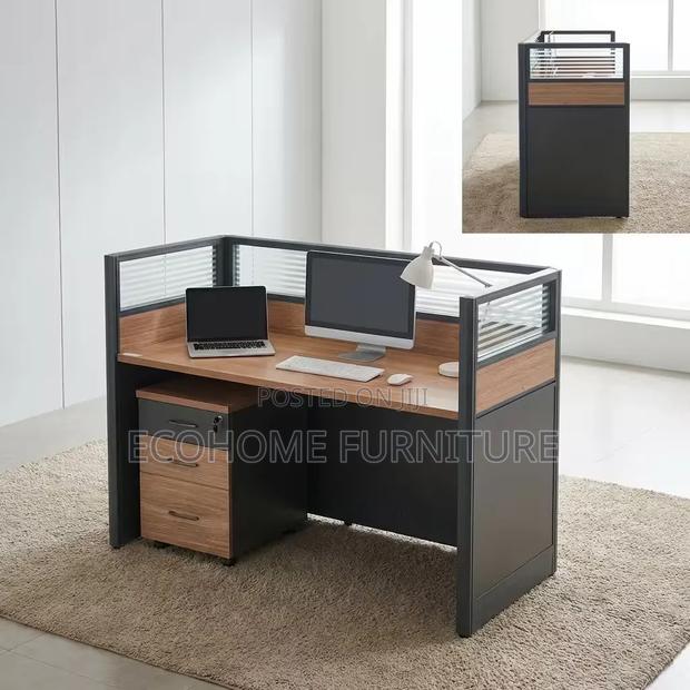 Office Workstation 1 Seater With Storage Privacy Panels