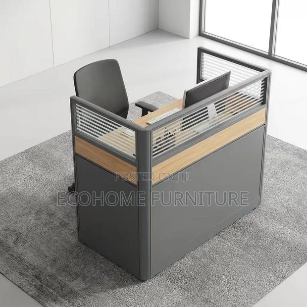 Office Workstation 1 Seater With Storage Privacy Panels - thumbnail 2