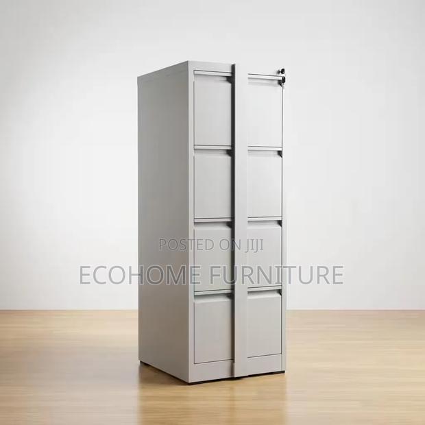 Office Filing Cabinet | 4 Drawer Steel Cabinet With Security Bar