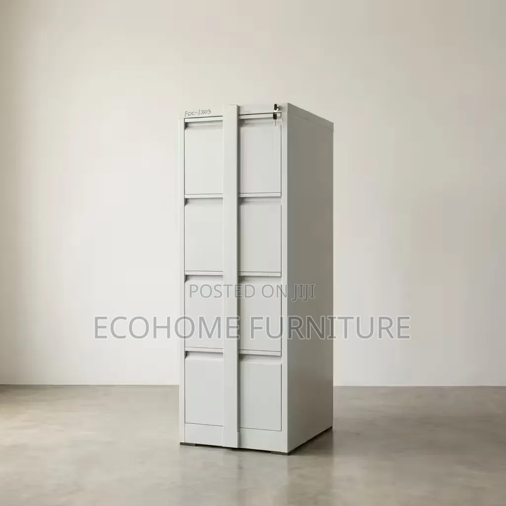 Office Filing Cabinet | 4 Drawer Steel Cabinet With Security Bar