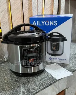 AILYONS 6L, 1000W Electric Pressure Cooker - Silver