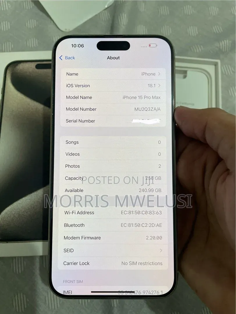 Apple iPhone 15 Pro Max 256 GB