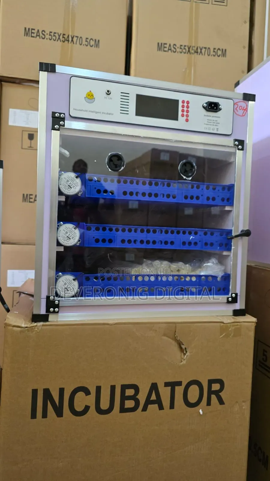 204 Eggs Automatic AC/Dc Incubator