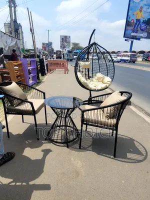 Outdoor Furniture ; Swing and Table - Chairs Set