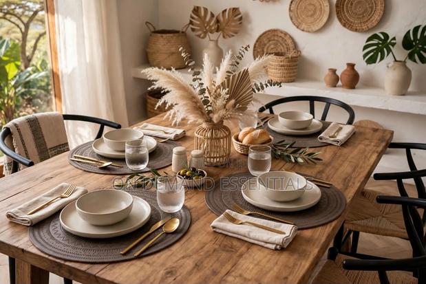 Embossed PU Leather Round Placemats - thumbnail 11