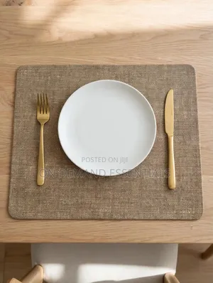 Linen Look Wipeable Placemats/Tablemats