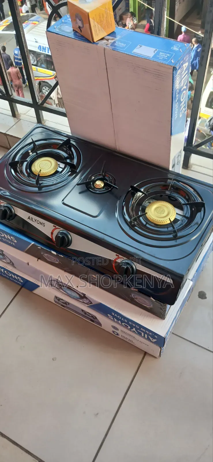 AILYONS 3 Burner Heavy Duty Stainless Steel Cooker