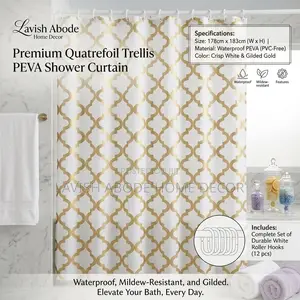 PEVA Waterproof Shower Curtain – Bathroom Curtain